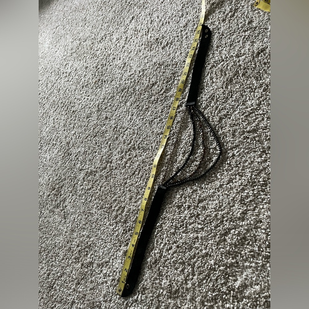 Necklace leather & beads - Picture 5 of 5